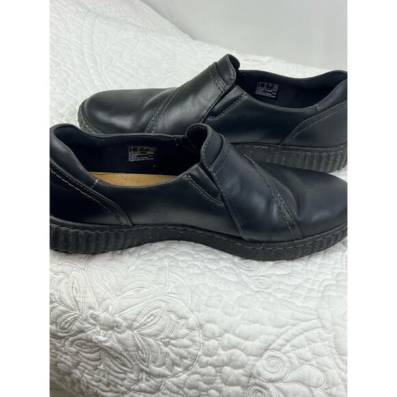 Clarks Collection Women's Size 9.5 Black Pearl Leather Loafer Style 28692 - Picture 10 of 10